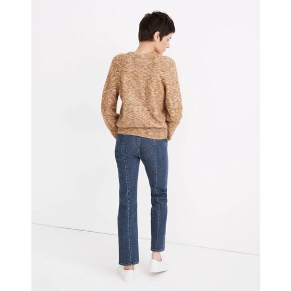 Madewell Women’s Space-Dye Pleat-Sleeve Pullover Sweater NWT - Picture 7 of 8